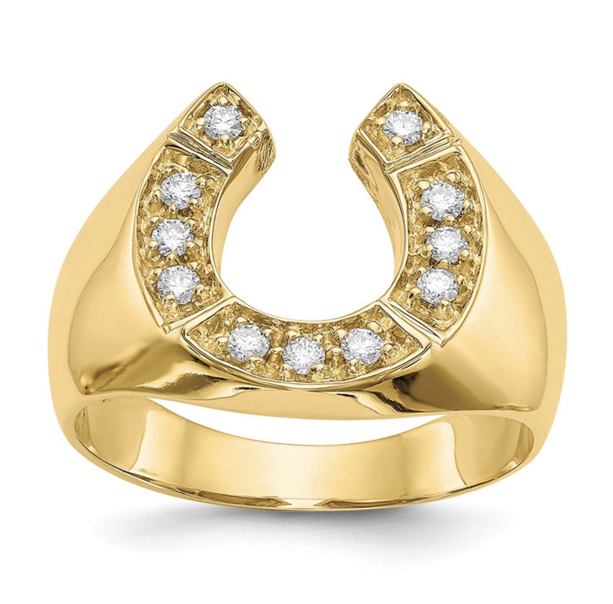 Gold Horseshoe Ring | Seattle Gold Grillz