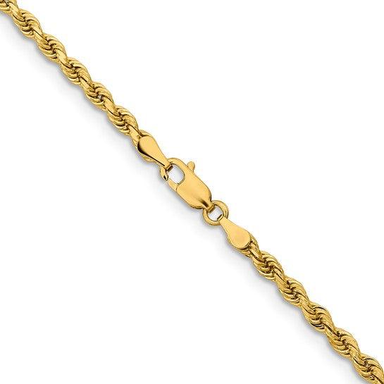 14k 3.25mm Diamond-cut Rope Chain