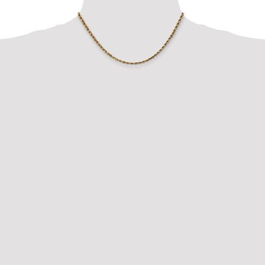 14k 3.5mm Diamond-cut Rope Chain