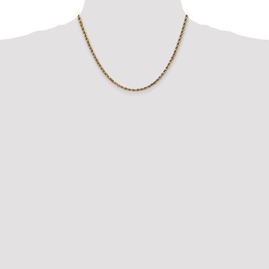 14k 3.5mm Diamond-cut Rope Chain