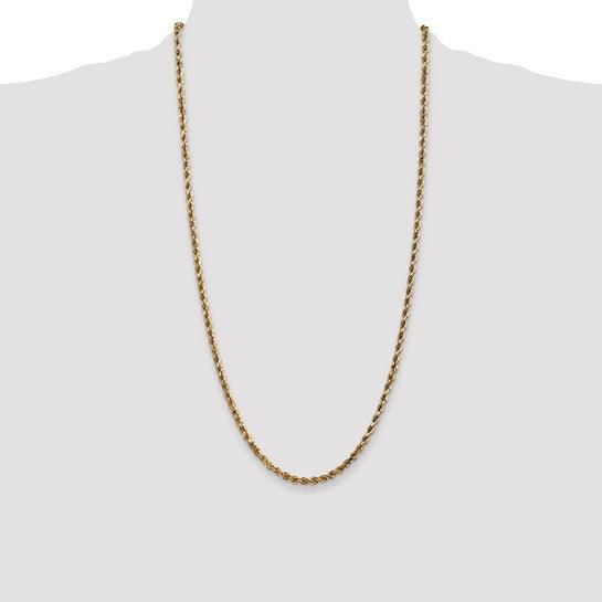 14k 3.5mm Diamond-cut Rope Chain