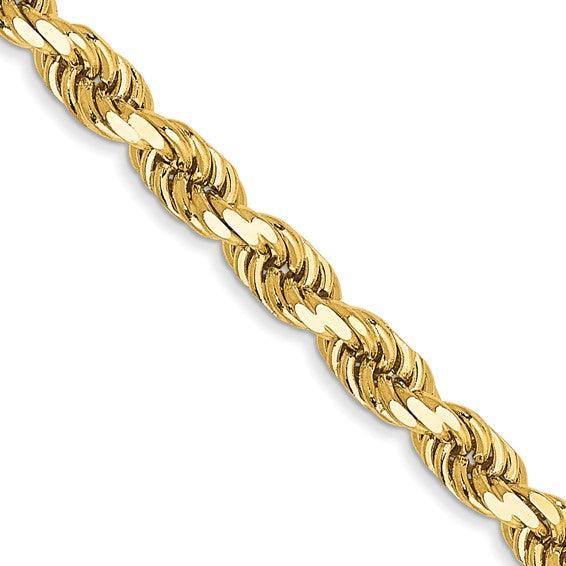 14k 3.5mm Diamond-cut Rope Chain