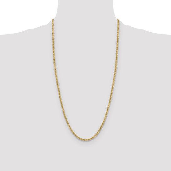 14k 3.65mm Handmade Regular Rope Chain