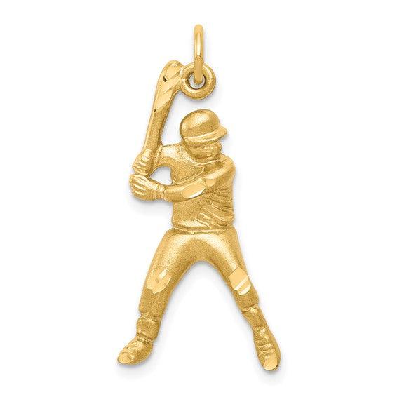 10K Baseball Player Charm