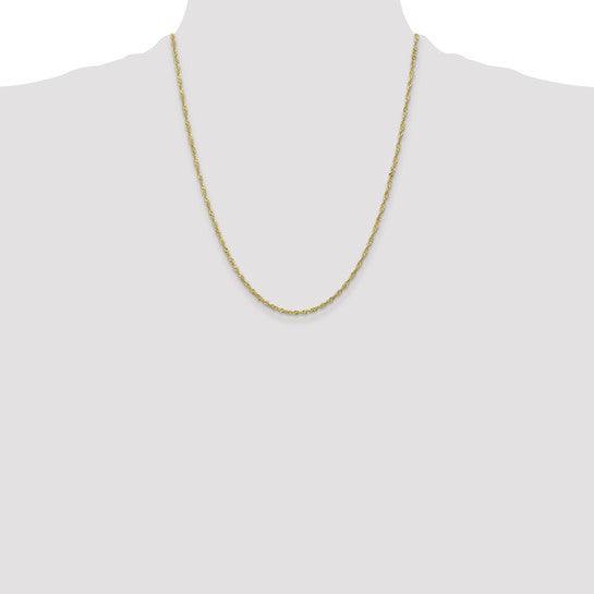 10k 1.7mm Singapore Chain