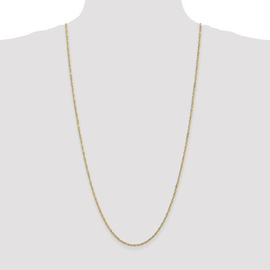 10k 1.7mm Singapore Chain