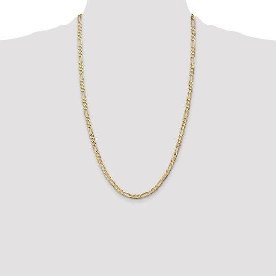 10k 4.5mm Light Concave Figaro Chain
