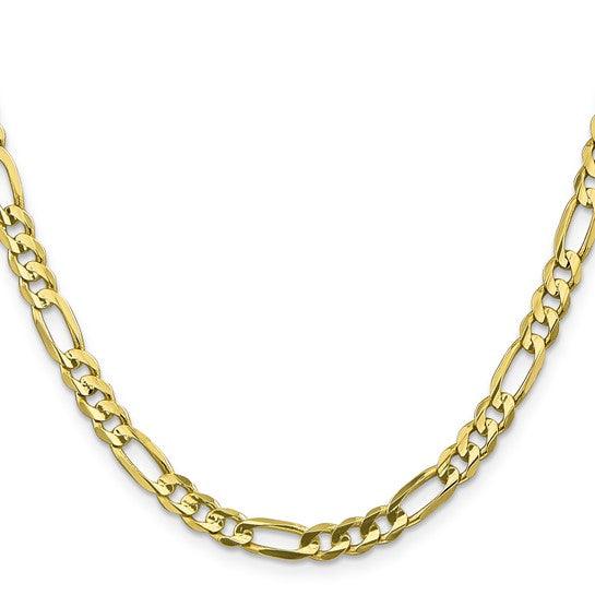 10k 5.5mm Light Concave Figaro Chain