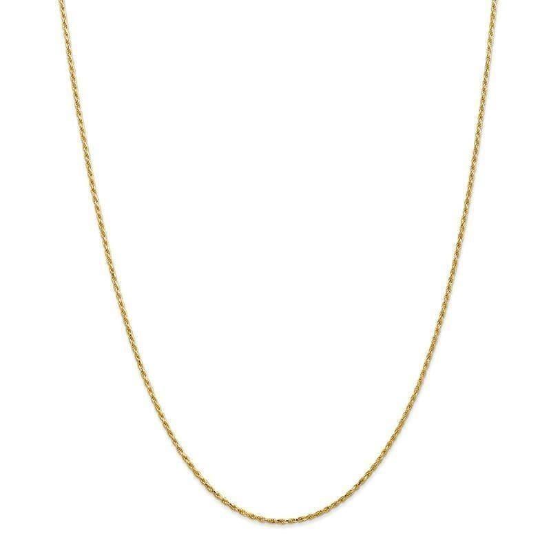10k 1.3mm Machine Made Diamond Cut Rope Chain - Seattle Gold Grillz