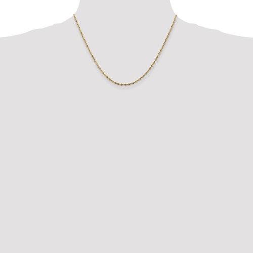 10k 1.85mm Diamond Cut Quadruple Rope Chain - Seattle Gold Grillz