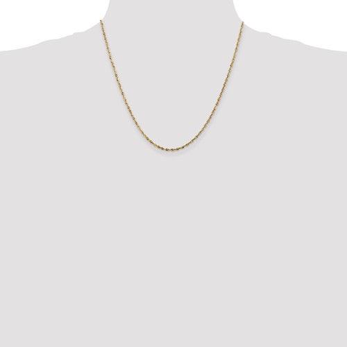 10k 1.85mm Diamond Cut Quadruple Rope Chain - Seattle Gold Grillz