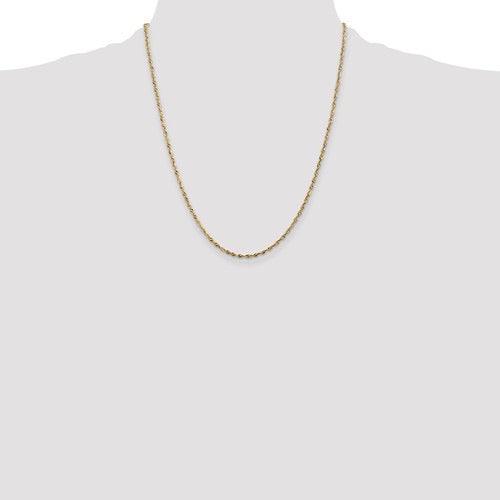 10k 1.85mm Diamond Cut Quadruple Rope Chain - Seattle Gold Grillz