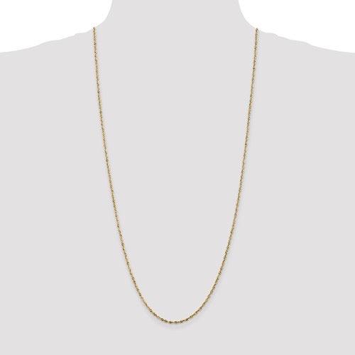 10k 1.85mm Diamond Cut Quadruple Rope Chain - Seattle Gold Grillz