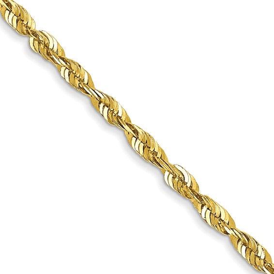 10k 1.85mm Diamond Cut Quadruple Rope Chain - Seattle Gold Grillz