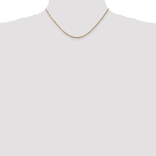 10k 1.85mm Diamond Cut Quadruple Rope Chain - Seattle Gold Grillz