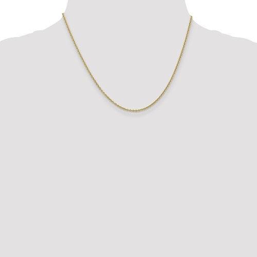 10k 1.8mm Polished Cable Chain - Seattle Gold Grillz