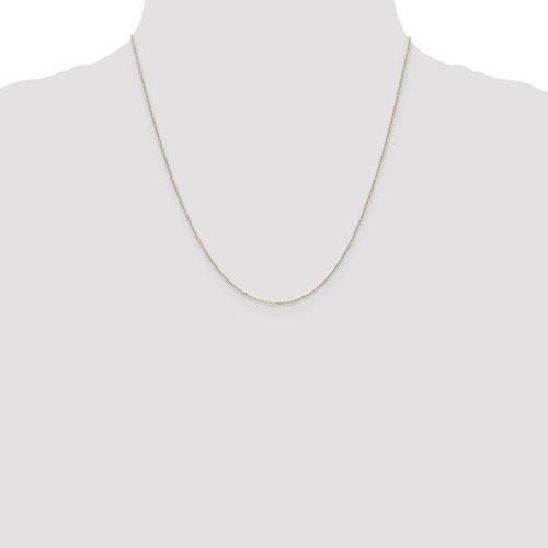 10k 2.20mm Diamond Cut Cable Chain - Seattle Gold Grillz