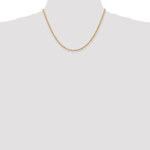 10k 2.75mm Diamond Cut Quadruple Rope Chain - Seattle Gold Grillz