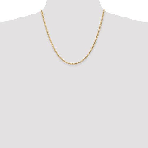 10k 2.75mm Diamond Cut Quadruple Rope Chain - Seattle Gold Grillz