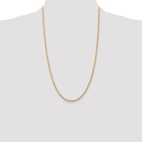 10k 2.75mm Diamond Cut Quadruple Rope Chain - Seattle Gold Grillz