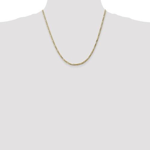 10k 2.75mm Flat Figaro Chain - Seattle Gold Grillz