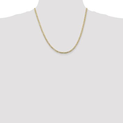 10k 3.0mm Concave Figaro Chain - Seattle Gold Grillz