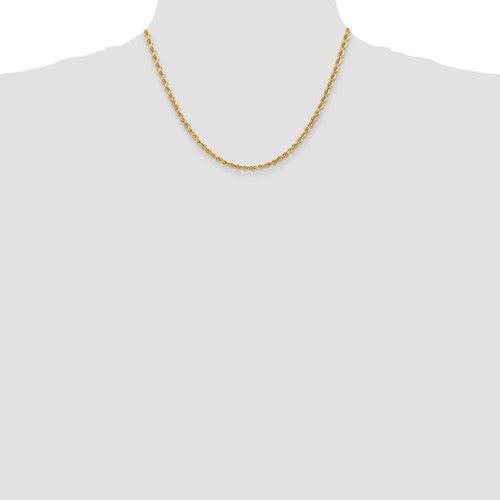 10k 3.35mm Diamond Cut Quadruple Rope Chain - Seattle Gold Grillz