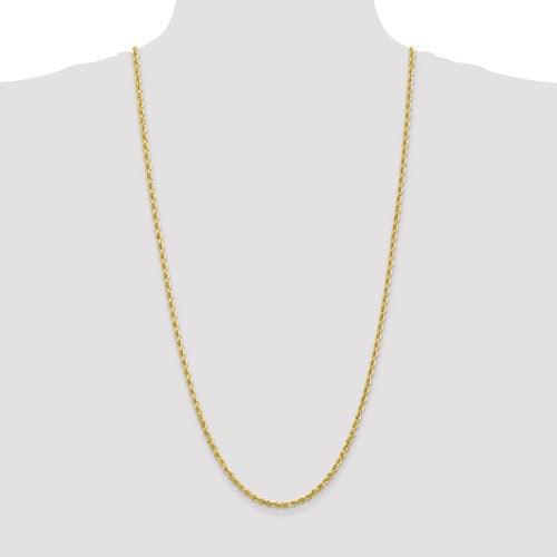 10k 3.35mm Diamond Cut Quadruple Rope Chain - Seattle Gold Grillz