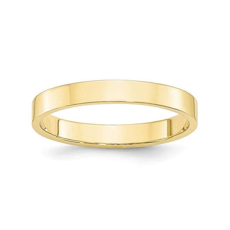 10K 3mm Lightweight Flat Band - Seattle Gold Grillz