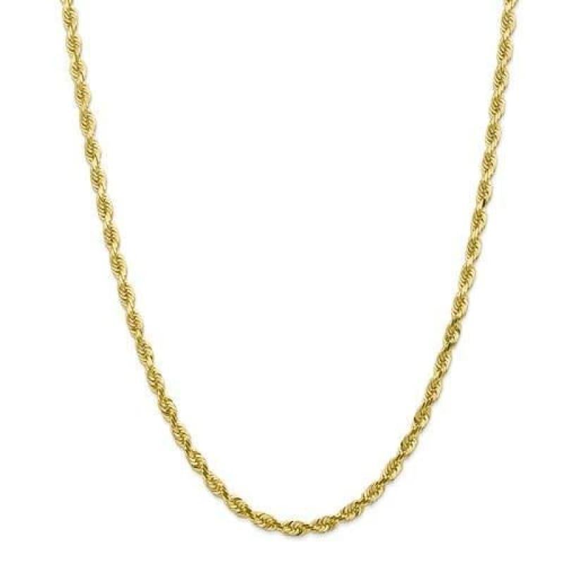 10k 4.5mm Diamond Cut Quadruple Rope Chain - Seattle Gold Grillz