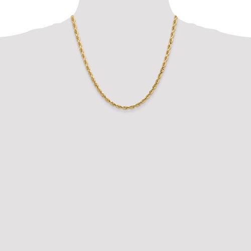 10k 4.5mm Diamond Cut Quadruple Rope Chain - Seattle Gold Grillz