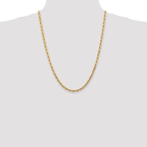 10k 4.5mm Diamond Cut Quadruple Rope Chain - Seattle Gold Grillz