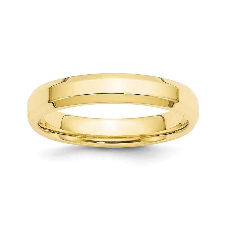 10K 4mm Bevel Edge Comfort Fit Band - Seattle Gold Grillz