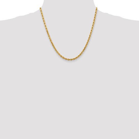 10k 4mm Handmade Diamond-cut Rope Chain - Seattle Gold Grillz