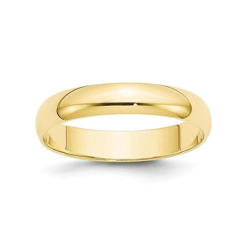 10K 4mm Lightweight Half Round Band - Seattle Gold Grillz