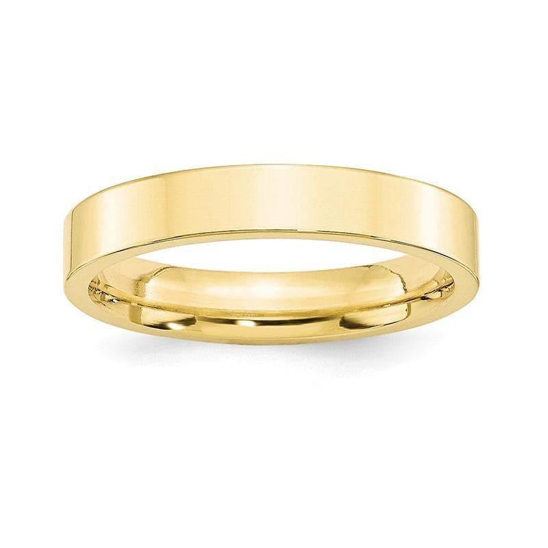 10K 4mm Standard Flat Comfort Fit Band - Seattle Gold Grillz