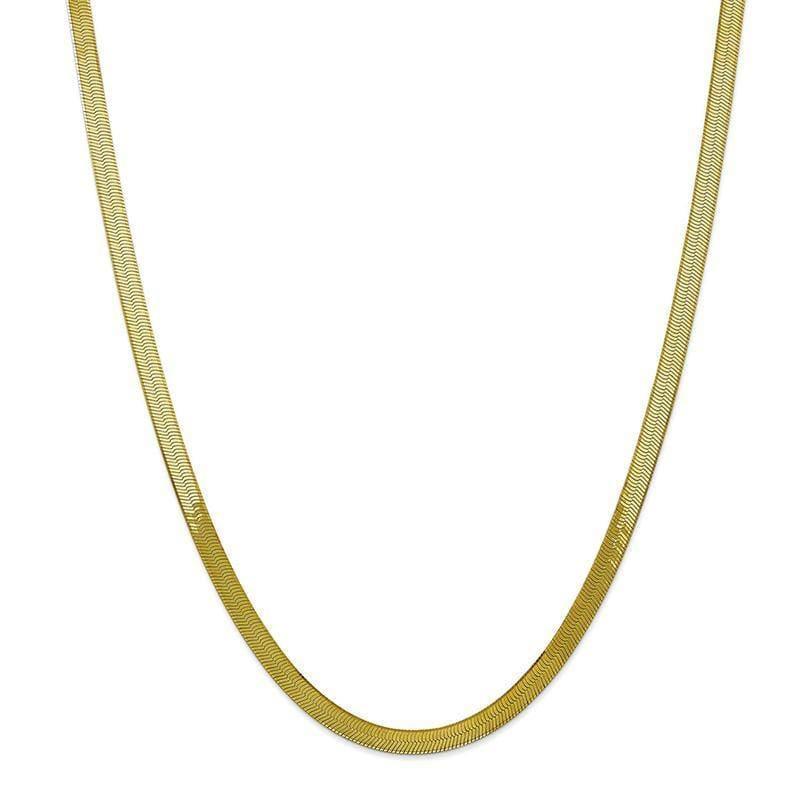 10k 5.0mm Silky Herringbone Chain - Seattle Gold Grillz