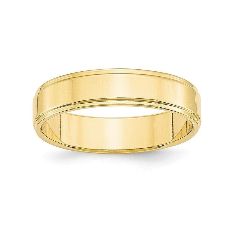 10K 5mm Flat with Step Edge Band - Seattle Gold Grillz