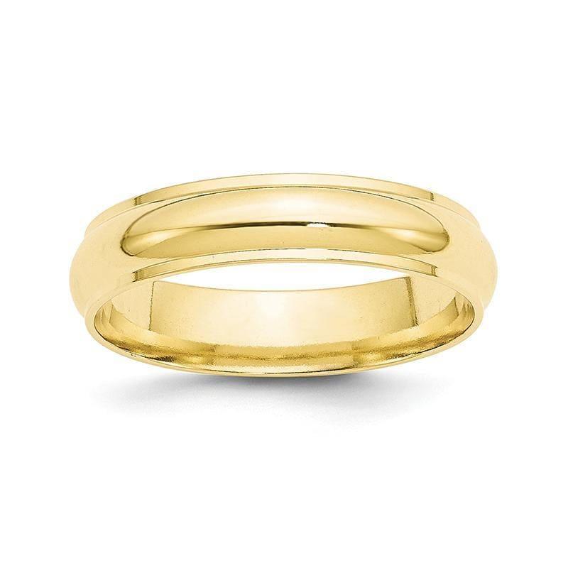 10K 5mm Half Round with Edge Band - Seattle Gold Grillz