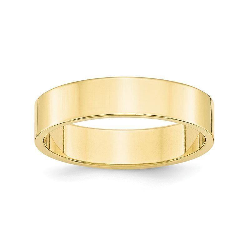 10K 5mm Lightweight Flat Band - Seattle Gold Grillz