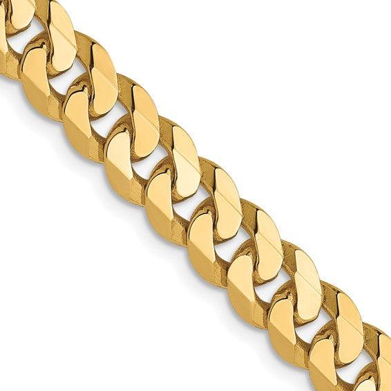10k 6.1mm Flat Beveled Curb Chain - Seattle Gold Grillz
