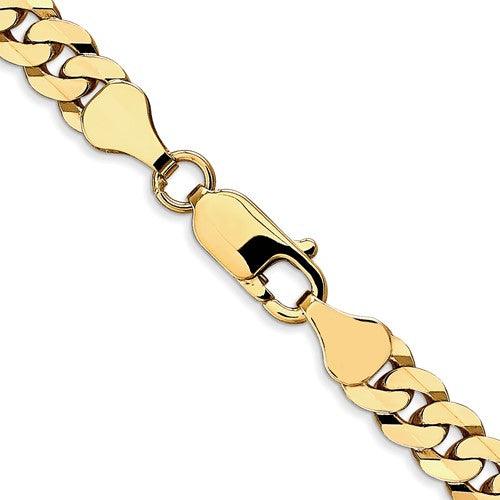 10k 6.1mm Flat Beveled Curb Chain - Seattle Gold Grillz