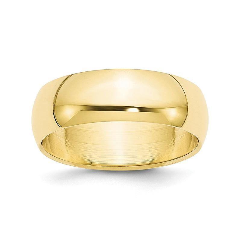 10K 7mm Half Round Band - Seattle Gold Grillz