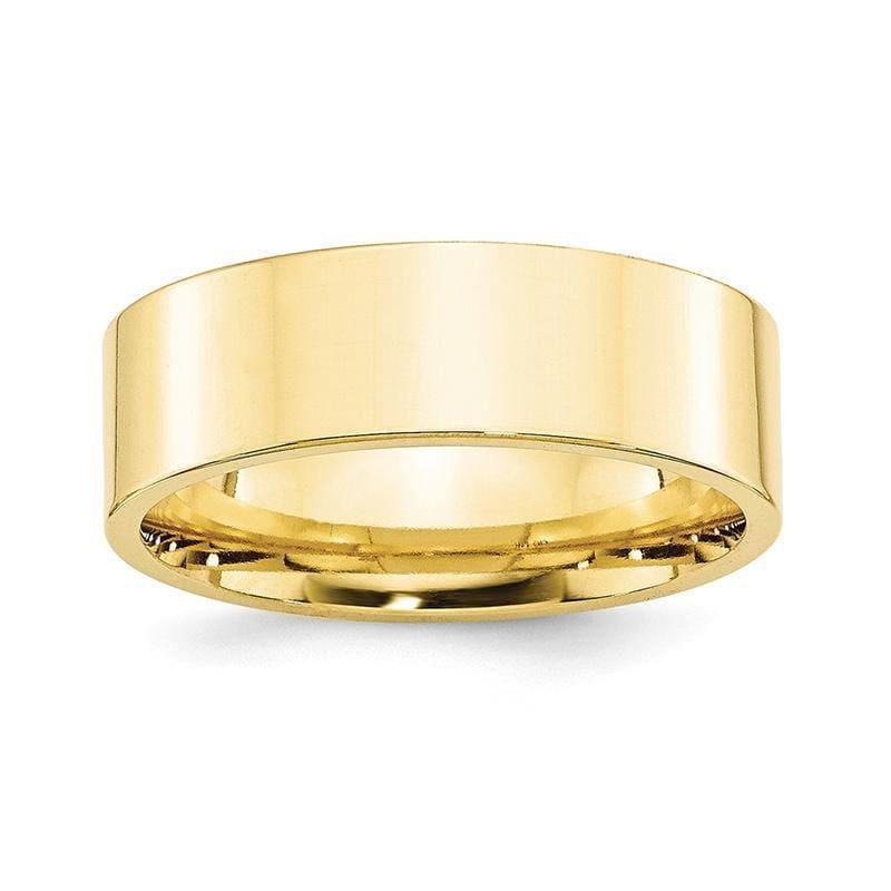 10K 7mm Standard Flat Comfort Fit Band - Seattle Gold Grillz