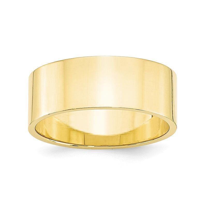 10K 8mm Lightweight Flat Band - Seattle Gold Grillz
