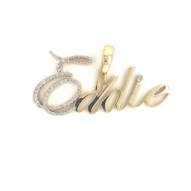 10k Diamond 5 Letter Pendant - Seattle Gold Grillz