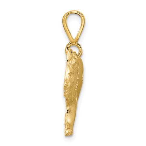 10k Diamond Cut Lion Charm - Seattle Gold Grillz