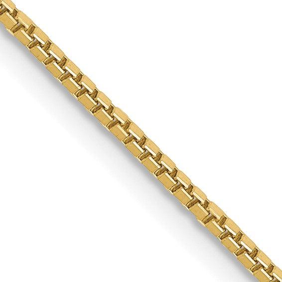 10k Gold 1.10mm Box Chain - Seattle Gold Grillz