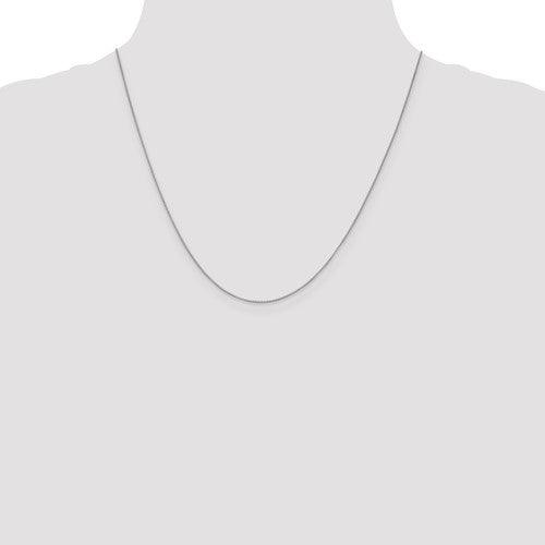 10K White Gold 0.7mm Box Chain - Seattle Gold Grillz