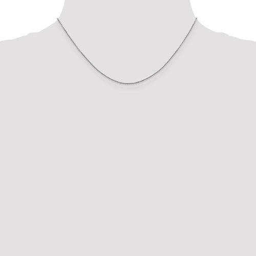 10k White Gold 0.90mm Diamond Cut Cable Chain - Seattle Gold Grillz